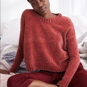 AERIE Crop Chenille Sweater - S